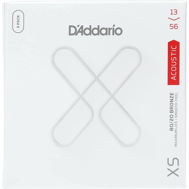 D'Addario XSABR1356-3P, Strenge s�t Western XS Bronze 013-056, 3-pack